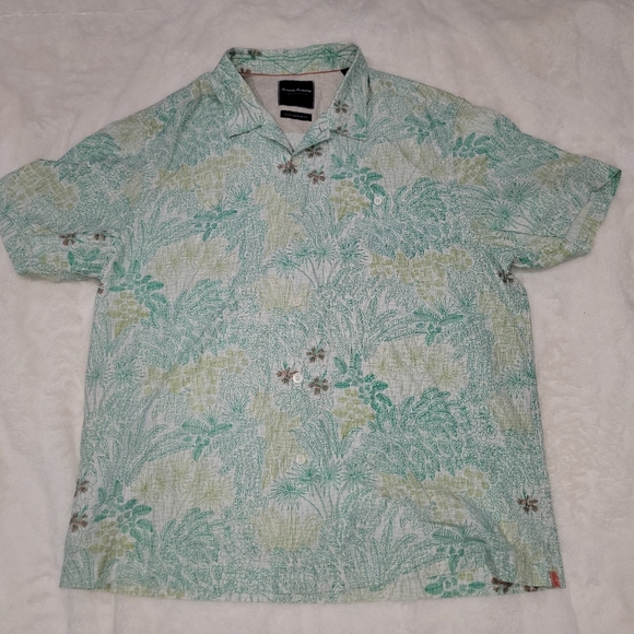 Tommy Bahama Green Tropical Casual Shirt - Picture 1 of 6